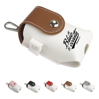 Pu Leather Golf Ball Storage Pouch