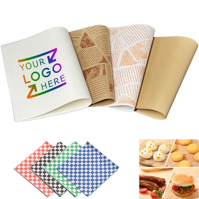 7" x 7" Custom Food Wrap Paper