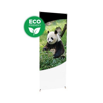 24" x 60" Eco-Friendly Banner with Bamboo X-Frame - Dye Sublimation Print