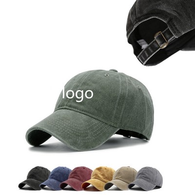 Unisex Vintage Washed Cotton Baseball Cap