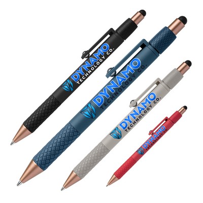 Houston Recycled Plastic Fidget Pen with Stylus (Full Color Imprint)