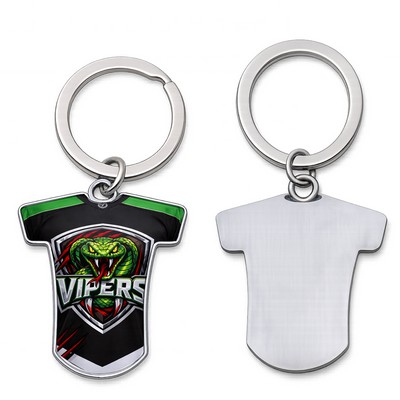 Sport Jersey Short Sleeve Metal Keychain