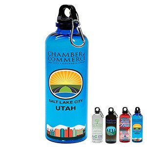 "TRAILCLIP" 20 Oz. Recycled RPET Carabiner Bottle