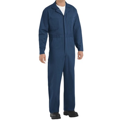 Red Kap Men's Extended Sizes Button-Front Cotton Coveral - CC16EXT