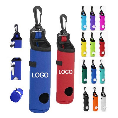 Neoprene Golf Ball Storage Pouch