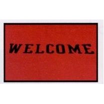 Olefin Devon Standard Design Personalized Indoor/Outdoor Carpet (Welcome) (3'x10')