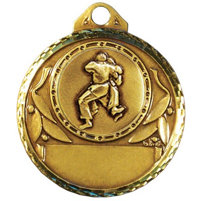 Stock Diamond Struck 2" Medal- Judo