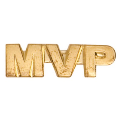 Chenille Insignia Pin - "MVP" - "Most Valuable Player"