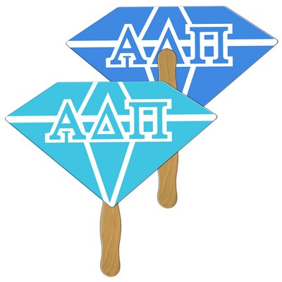 Diamond Hand Fan Full Color (2 Sides)