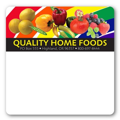 Repositionable Square Cling/Decal (3" x 3")