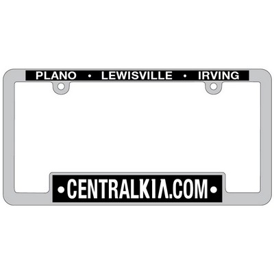 Raised Letter Chrome Plated Plastic Boxed License Plate Frames