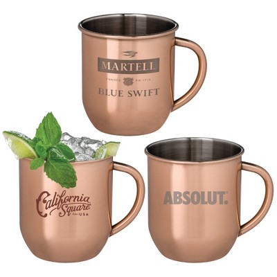 17 Oz. Mosconi Copper Plated Moscow Mule Mug