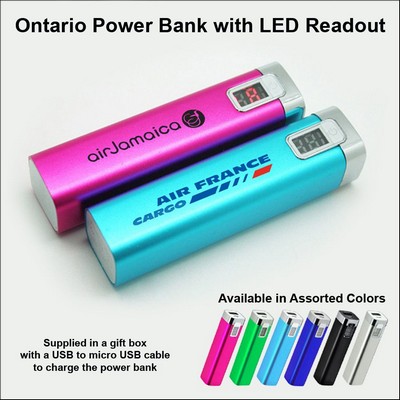 Ontario Power Bank 2600 mAh No Extra Tariff
