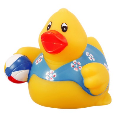 Rubber Beach Party Duck© Toy w/ Ball