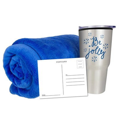 Fleece Blanket & Tumbler Combo Set