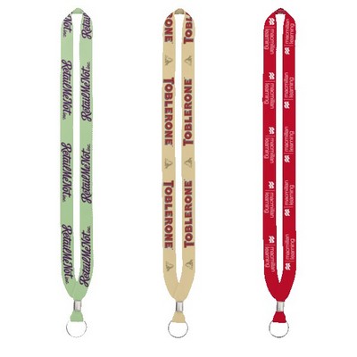 IMPORT Rush 3/4" Dye-Sublimated Lanyard with Silver Crimp & Split-Ring