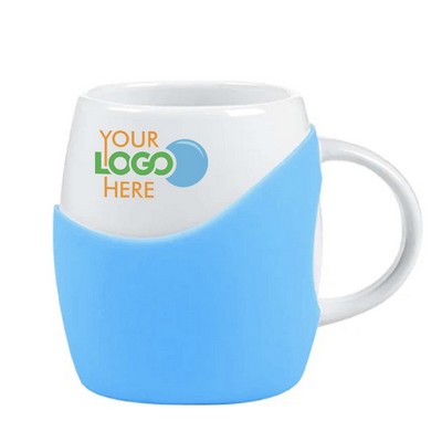 14 Oz. Ceramic Mug w/Solid Band