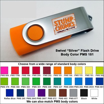Swivel Flash Drive - 512 MB Memory - Body PMS 151
