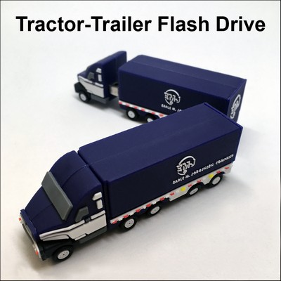 Tractor-Trailer Flash Drive - 16GB Memory