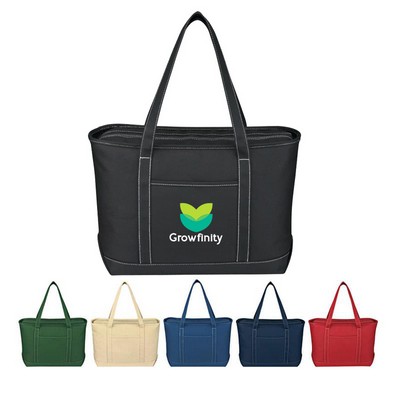 24 oz. Cotton Canvas Yacht Tote Bag