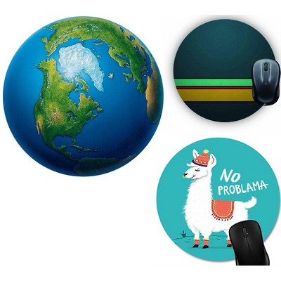 Full Color Sublimation Round Mouse Pads