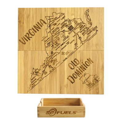 Virginia Puzzle Coaster Set