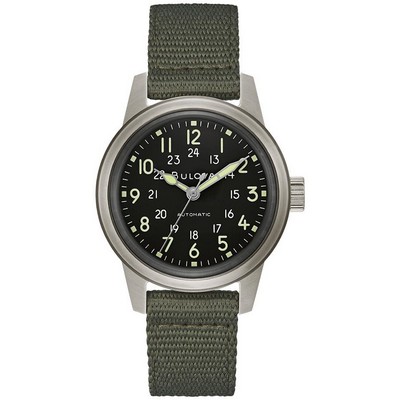 Bulova Mens Military Hack Strap Watch