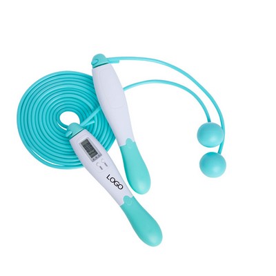 Bargain Price Jump Rope With Weighted Attachments And Counter