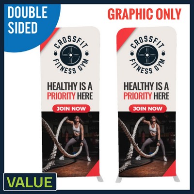 Value | 3' W x 90" H Eagle Lite | Double-Sided Graphic Only