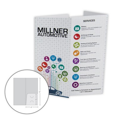 1 Pocket Small Folder (4" Pockets)