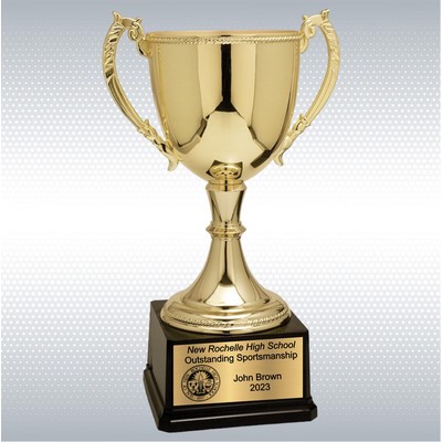 18 1/4" Gold Completed Zinc Cup Trophy