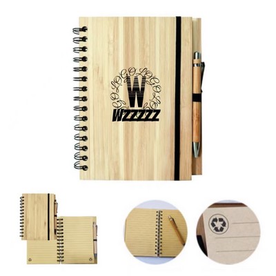 Bamboo Notebook W/ Pen