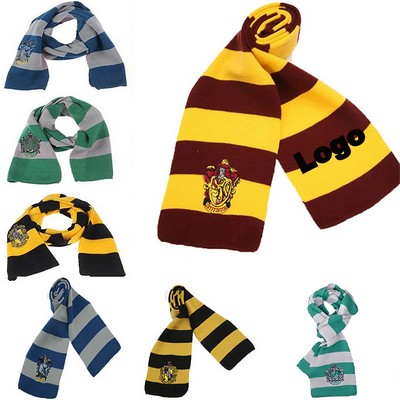 Harry Potter Gryffindor Patch Knit Scarf