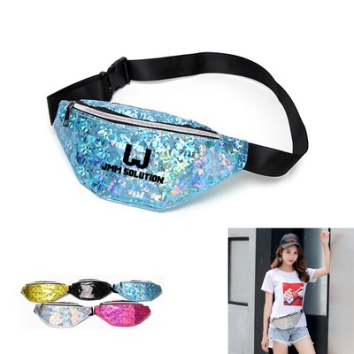 Laser Shiny Hologram Fanny Bag