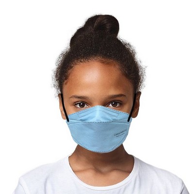 CA-N95 Respirator X-Small Blue Face Mask (7"x2.75") - 10 Pack