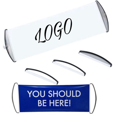 Handheld Roll Up Retractable Banner