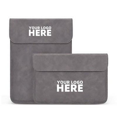 PU Laptop Sleeve With Small Bag