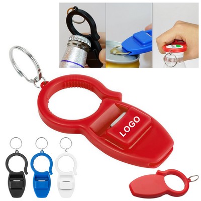 3 in 1 Plastic Bottle and Can Opener Keychain