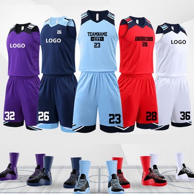 Polyester Fabric Sublimation Basketball Uniforms & Jerseys