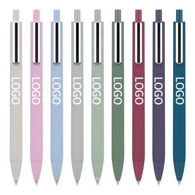 Black Ink Ballpoint Pen Point Gel Pen Retractable Work Pen