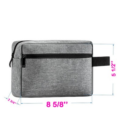 Cosmetic Bag with Zipper Closure
