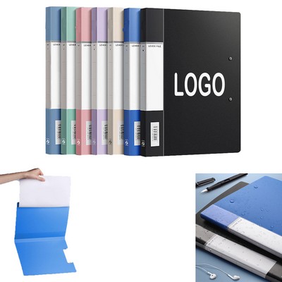 A4 File Folder With Double Metal Clips