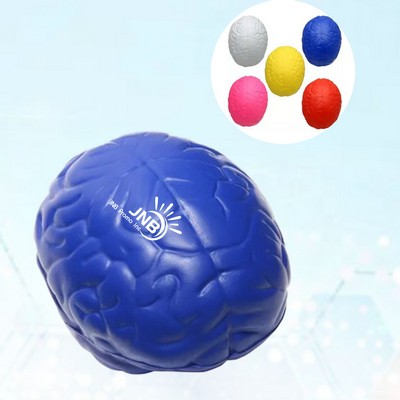 Custom Logo Textured PU Brain Stress Reliever Ball