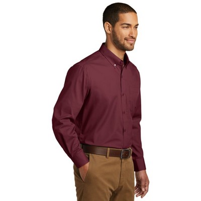Port Authority® Long Sleeve Carefree Poplin Shirt