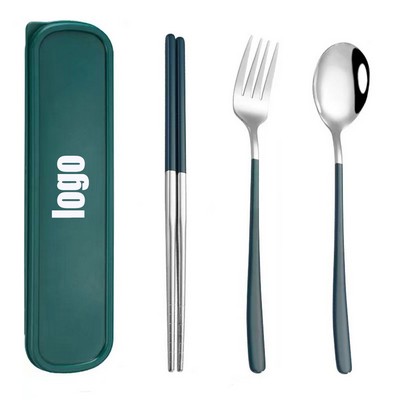 Stainless Steel Portable Tableware Set