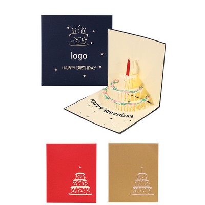 3D Pop Up Greeting Cards Led Light Happy Birthday Music Card