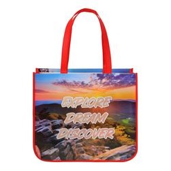 Full Color Laminated Curved Bottom Non-Woven Shopping Bag