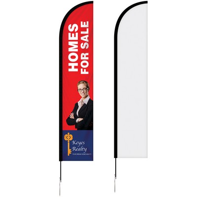 8ft Double Sided Portable Half Drop Banner with Stand