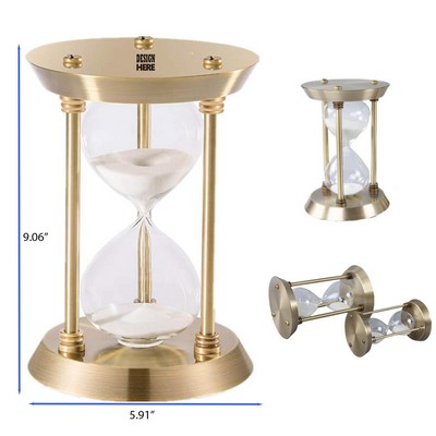 60 Minutes Brass Metal Hour Glass
