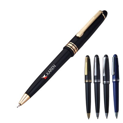 Light Polished Resin Refillable Ballpoint Pen